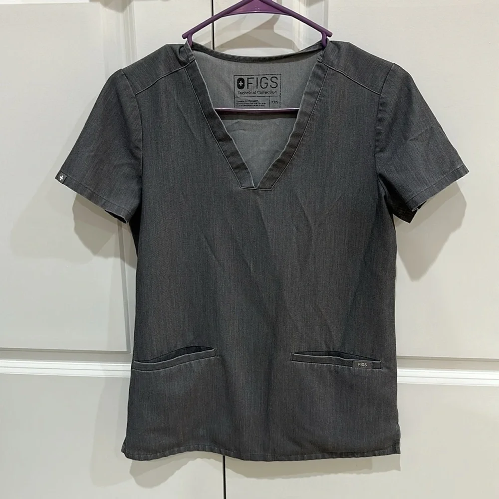 FIGS scrub set, gently used, great condition!  Size XXS top and bottom. - Picture 4 of 5